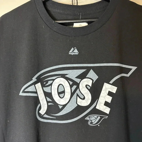 NWT MLB Blue Jays Jose Bautista Baseball T-shirt Large - Picture 4 of 6